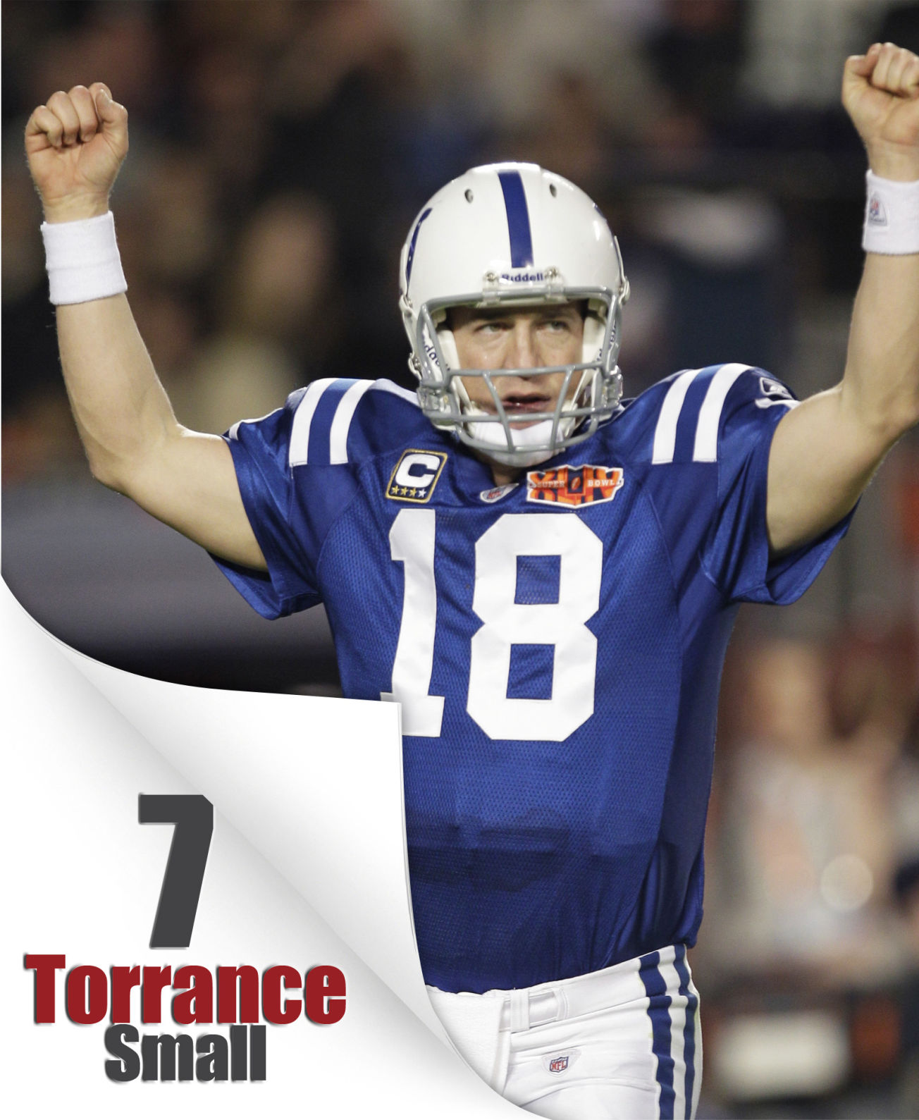 Touchdown catches by Peyton Manning's receivers